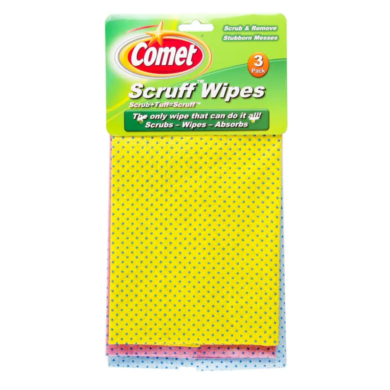 1.99 COMET SCRUF WIPES 3 PACK 