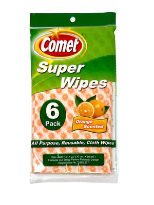 1.99 COMET SUPER WIPES 6 PACK 