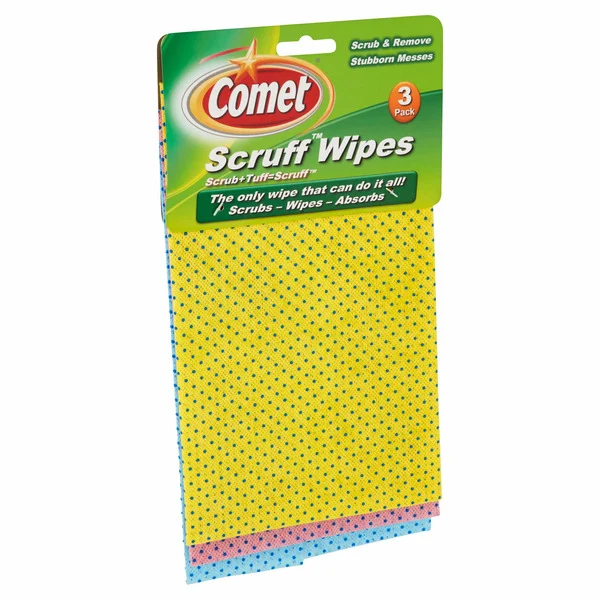 1.99 COMET SCRUF WIPES 3 PACK 