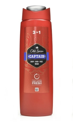 3.99 OLD SPICE CAPTAIN 3 IN 1 BODY HAIR FACE WASH