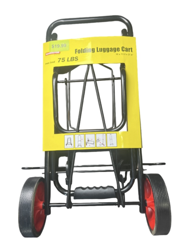 19.99 BIG LUGGAGE CART BLACK 