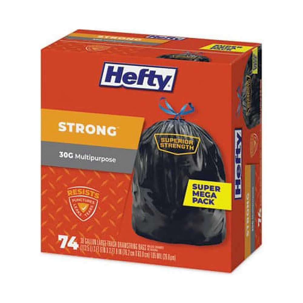 14.99 HEFTY STRONG 30G MULTIPURPOSE BAG 74 30 GALLON TRASH BAG