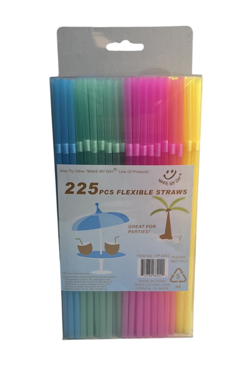 1.99 225 PCS FLEXIBLE STRAWS 
