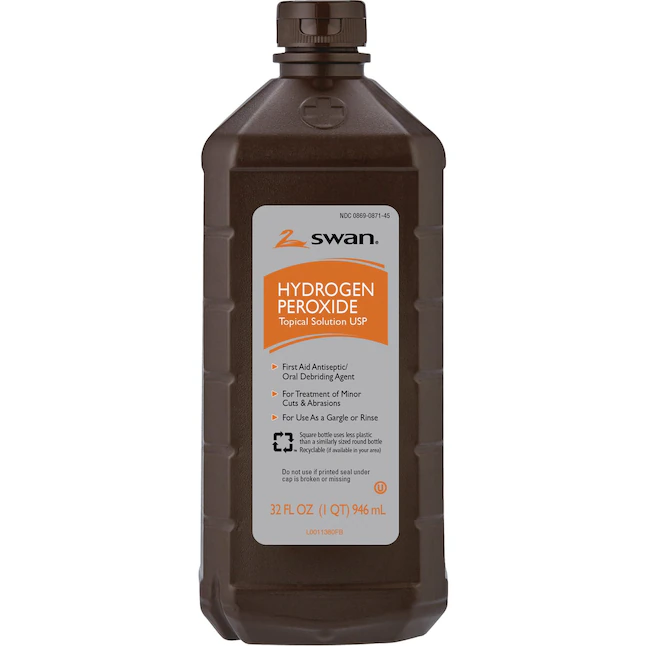 2.99 SWAN HYDROGEN PEROXIDE 32 FL OZ 