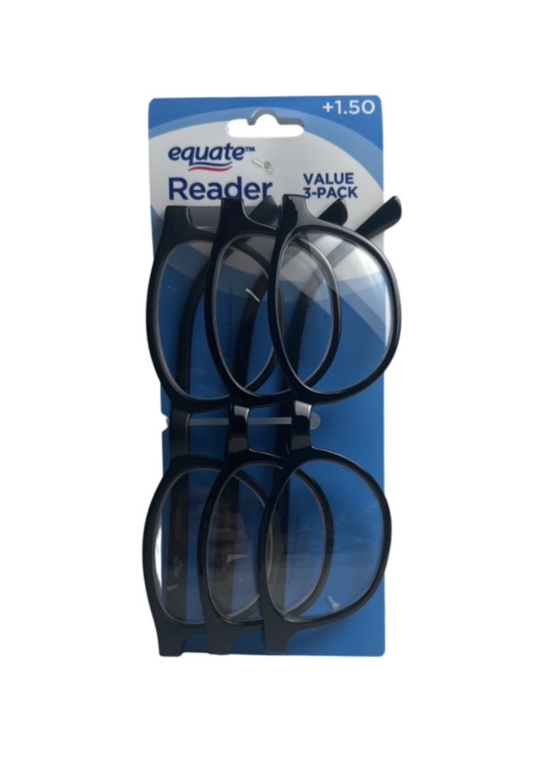 4.99 3 PACK READING GLASSES +1.50