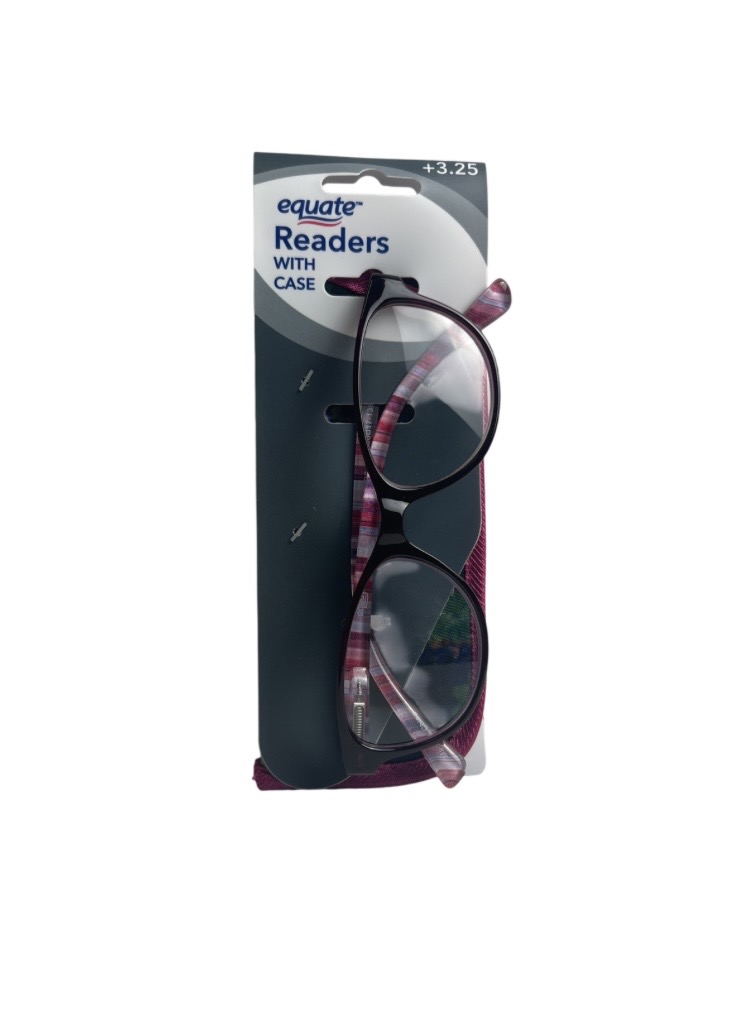 2.99 READING GLASSES AND POUCH +3.25