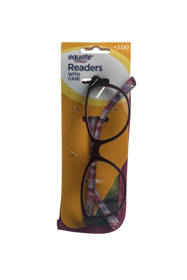 2.99 READING GLASSES AND POUCH +2.00 