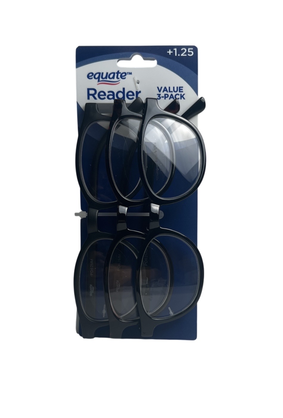 4.99 3 PACK READING GLASSES +1.25