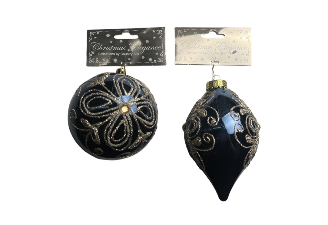 1.99 BLUE AND GOLD ORNAMENT