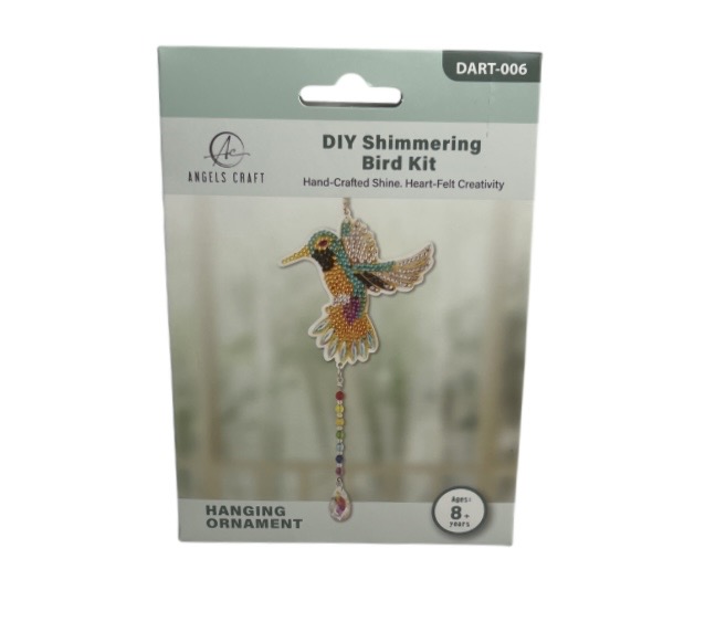 2.99 DIY SHIMMERING BIRD KIT HANGING ORNAMENT