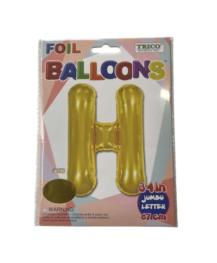 9.99 H GOLD JUMBO LETTER 34 INCH 