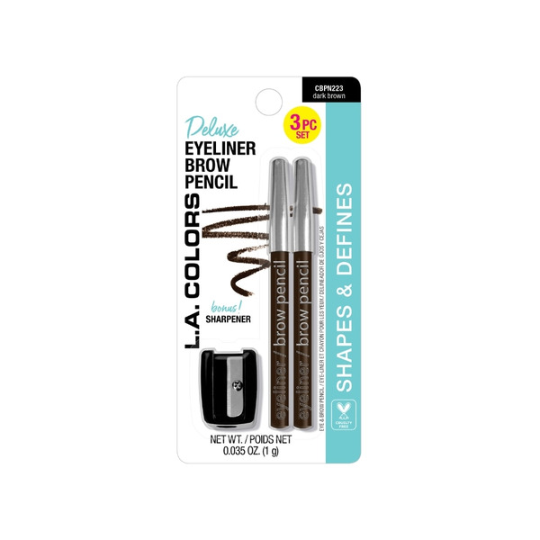 1.99 DARK BROWN EYE BROW PENCIL AND SHARPENER