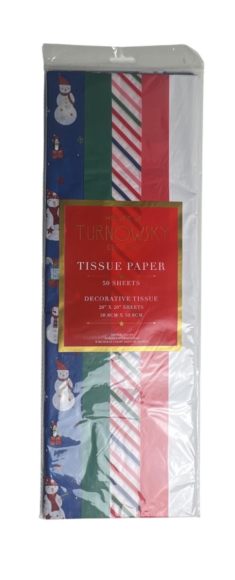 3.99 CHRISTMAS TISSUE PAPER 50 SHEETS 