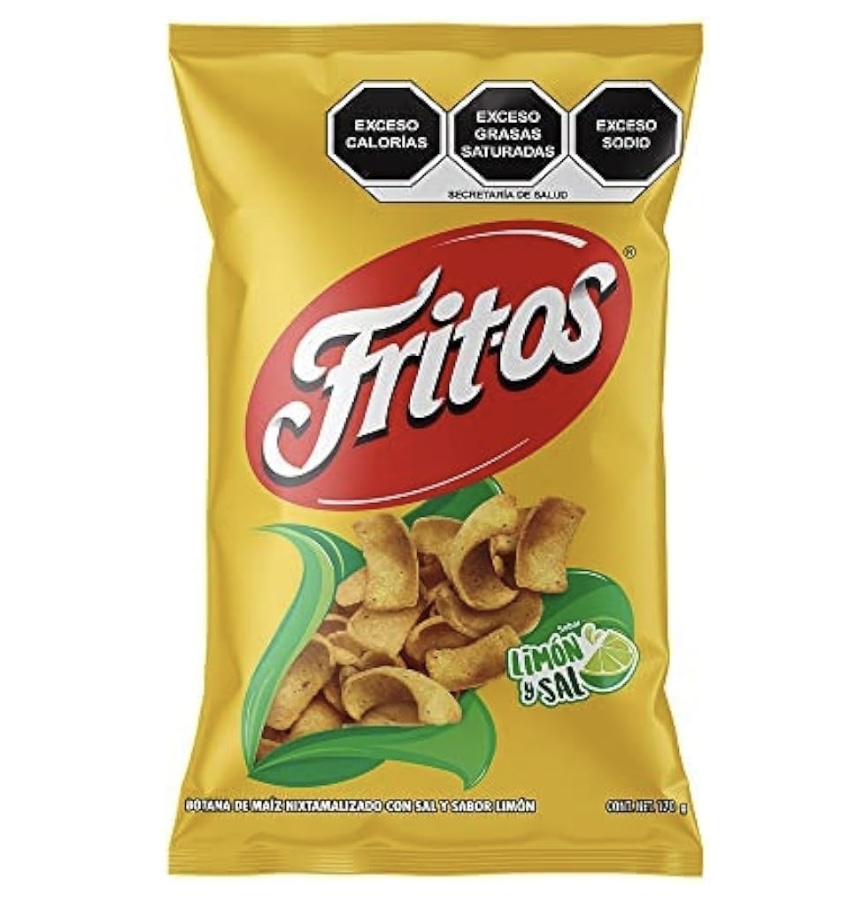 3.99 FRITOS LIME AND SALT CORN CHIPS 170 GRAMS