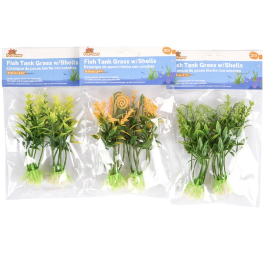 FISH TANK GRASS WITH SHELLS 