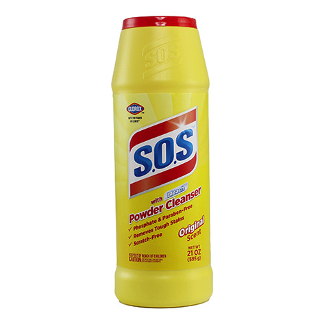 1.99 SOS POWDER CLEANSER WITH BLEACH 21 OZ