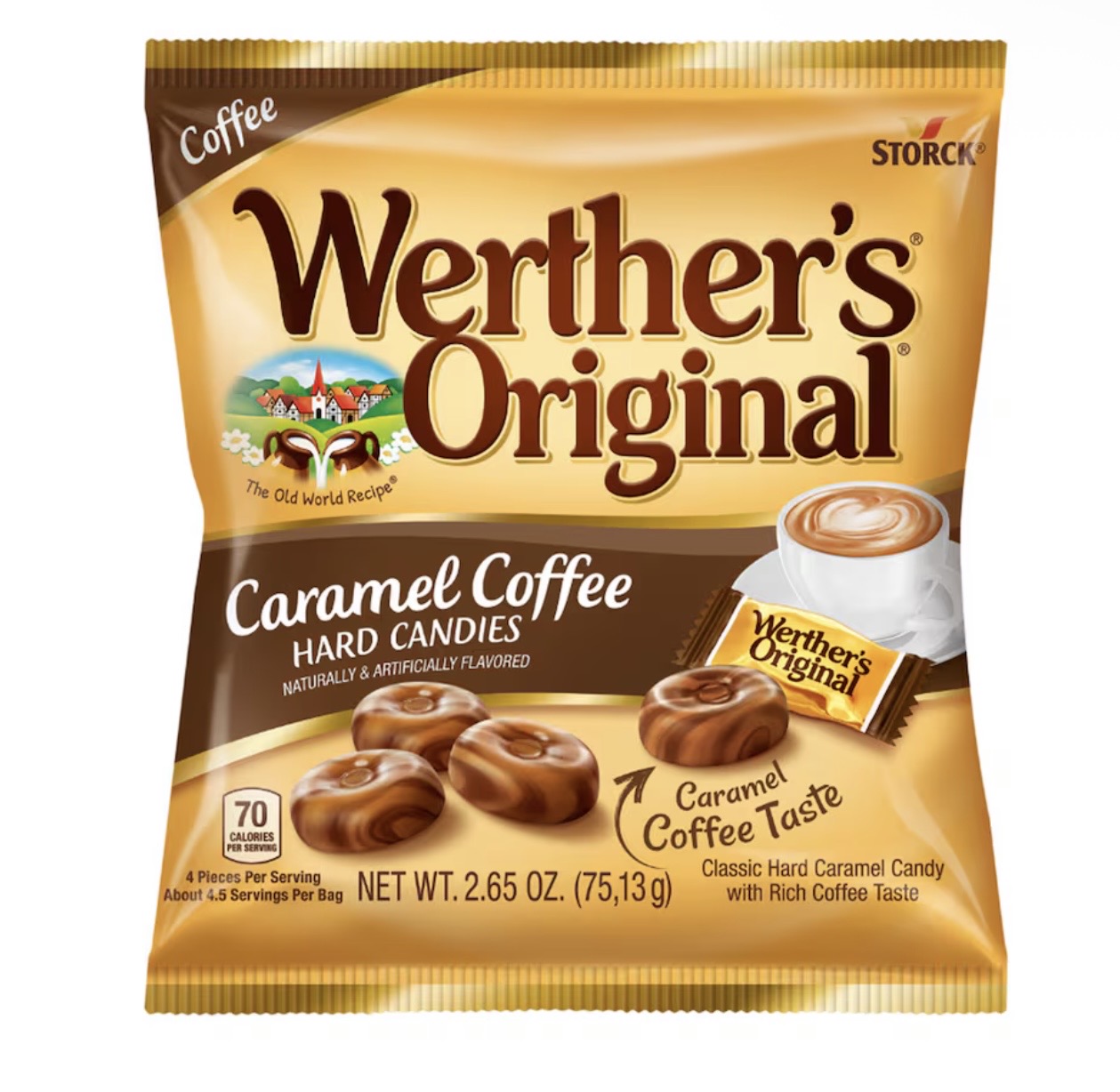 WERTHERS CARAMEL COFFEE HARD CANDIES  