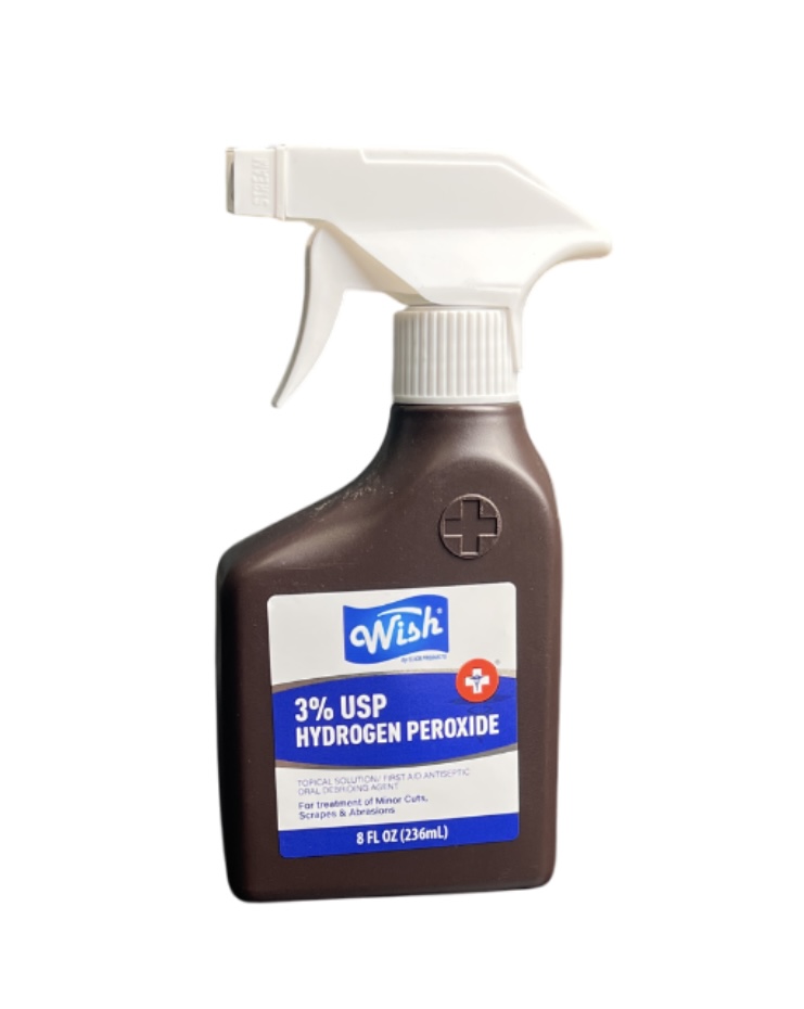 1.99 WISH 3% HYDROGEN PEROXIDE 8 FL OZ