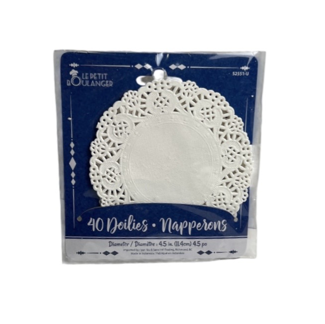 DOILIES 4.5 DIAMETER 40 PACK  