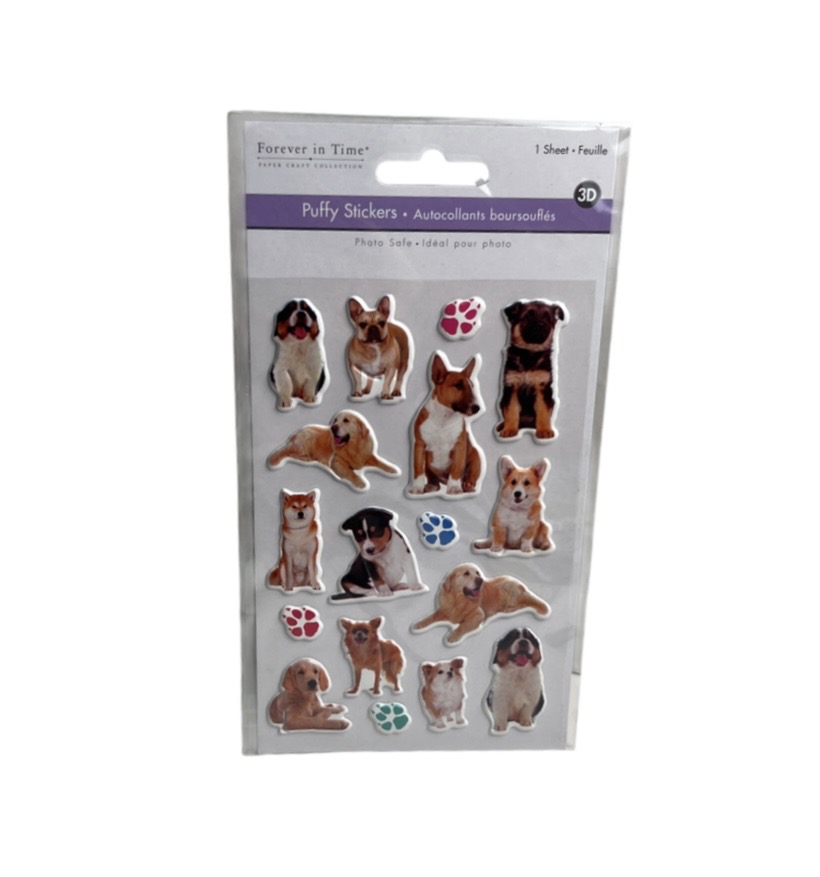 1.99 CREATURE PALS 3D PUFFY STICKERS 