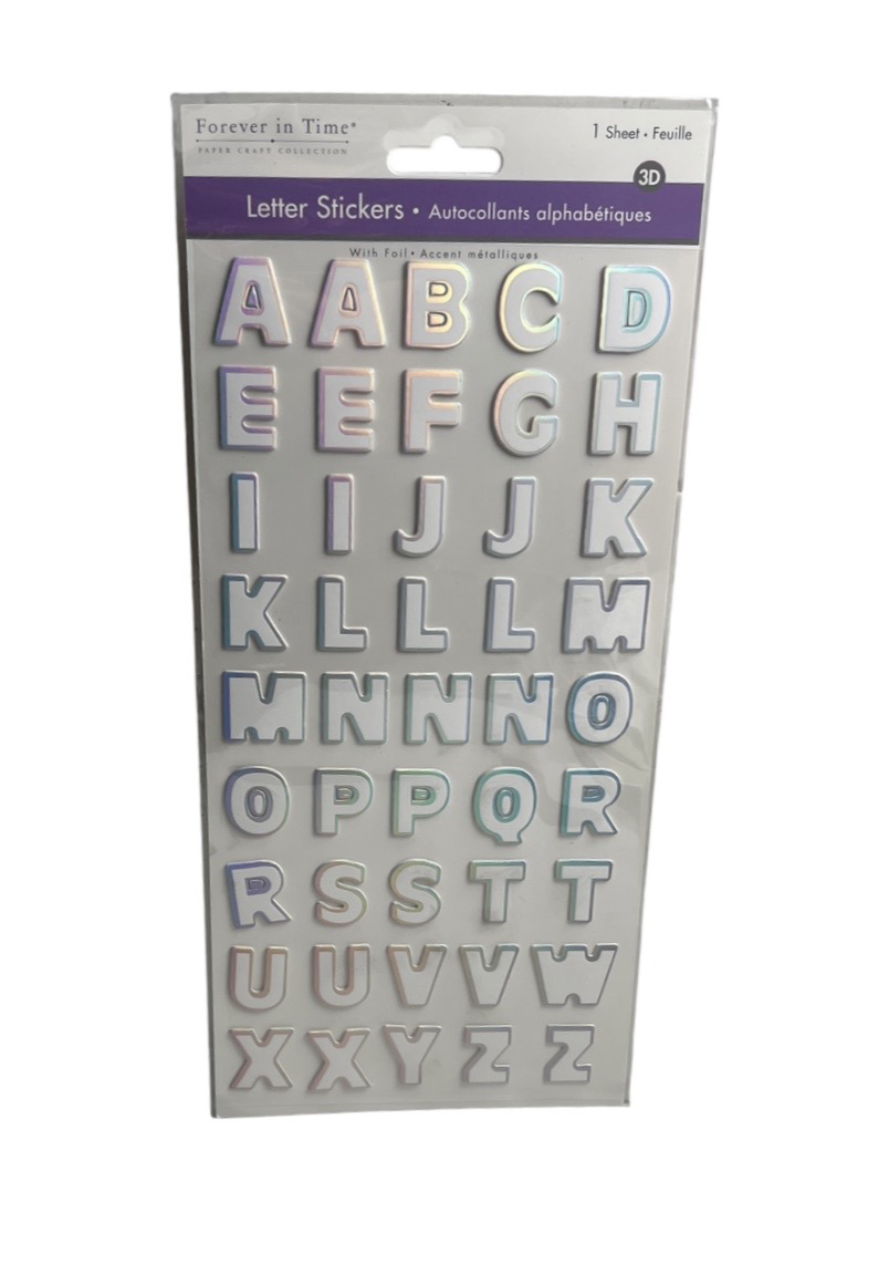 2.49 ICE LETTER STICKERS 