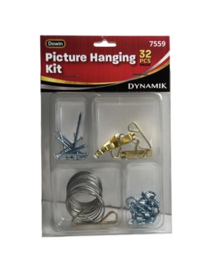 PICTURE HANGING HOOK 32 PCS  