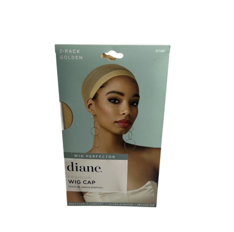 2.99 DIANE PREMIUM WIG CAP 2 PACK GOLDEN 