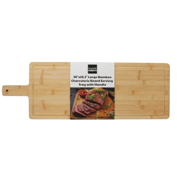19.99 LARGE BAMBOO SERVING TRAY 30 X 10.2 INCH 