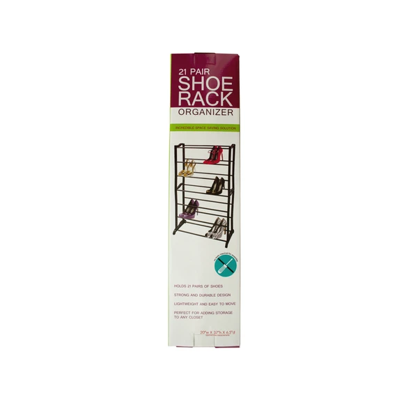 11.99 SHOE RACK ORGANIZER 21 PAIR 
