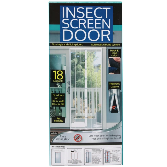 6.99 INSECT SCREEN DOOR 18 MAGNETS