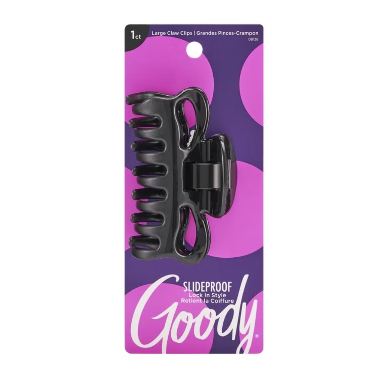 2.99 GOODY SLIDEPROOF LARGER CLAW CLIP 
