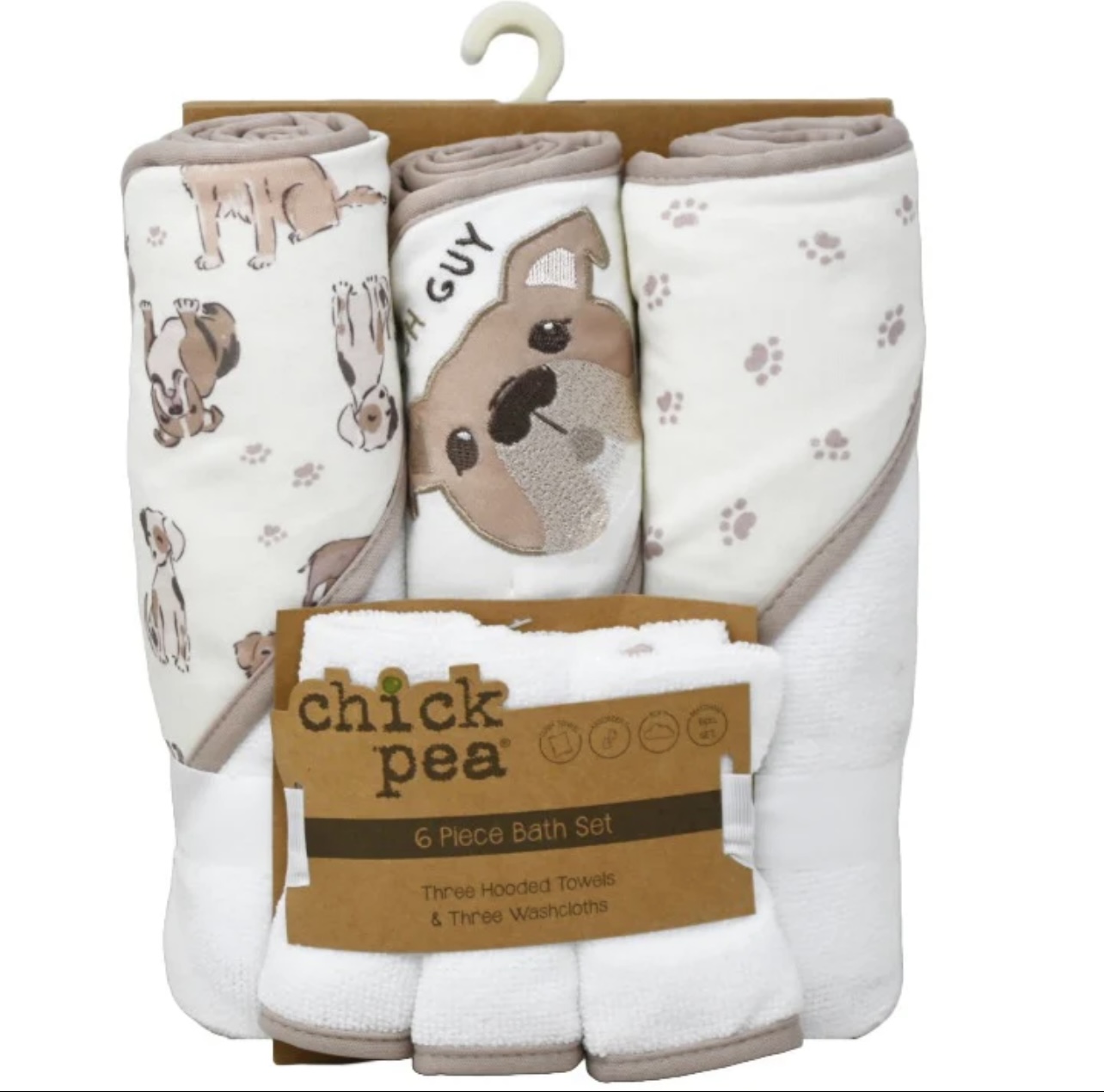 7.99 CHICK PEA 6 PIECE BATH SET 