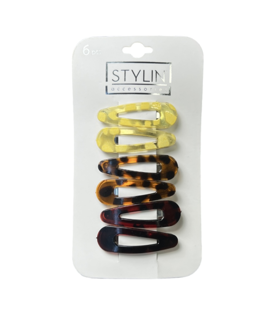 6 HAIR CLIPS 