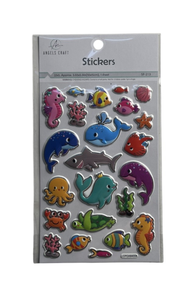 1.99 SEA LIFE STICKERS 23 COUNT