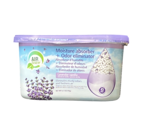 LAVENDER VANILLA AIR FUSION MOISTURE ABSORBER AND ODOR ELIMINATOR