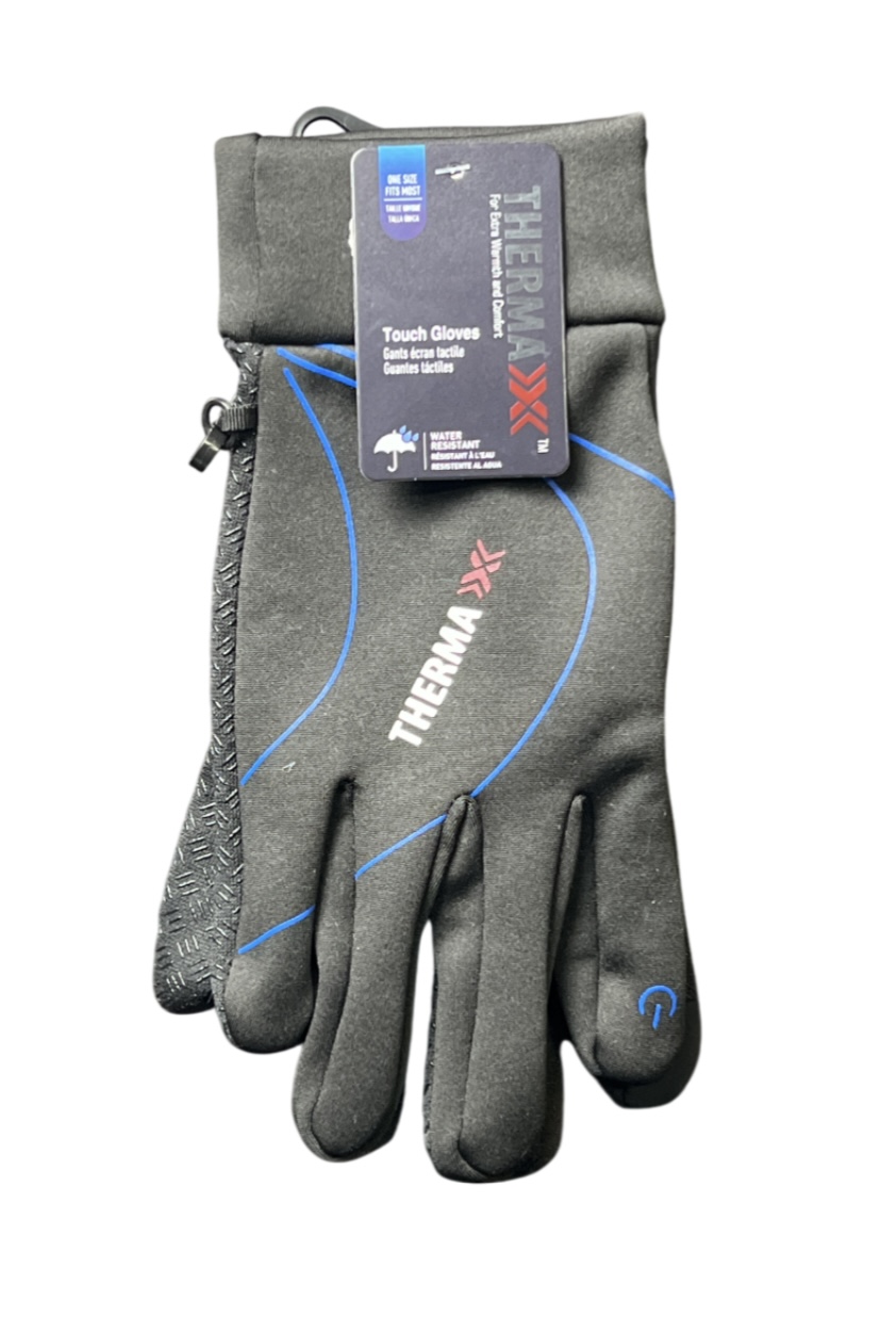 5.99 THERMAXX MEN GLOVES WITH TOUCH NEOPRENE GRIP PALM 