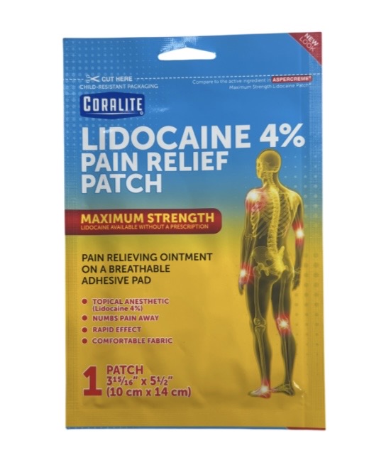 CORALITE PAIN RELIEF PATCH LIDOCAINE 4  