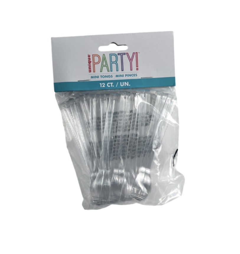 TONGS MINI PLASTIC 12CT  