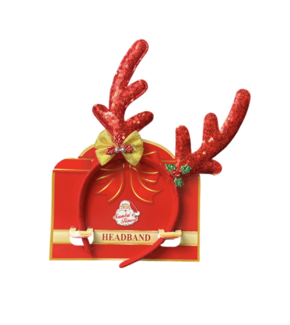 1.99 HEADBAND ANTLERS SEQUIN 