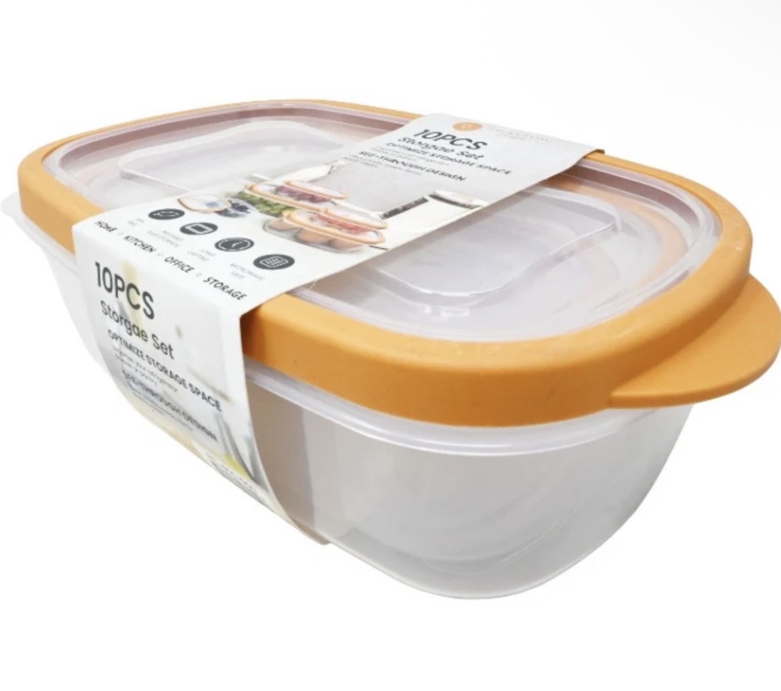 8.99 10 PCS STORAGE CONTAINER SET 
