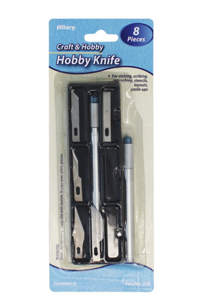 HOBBY KNIFE 8PC  