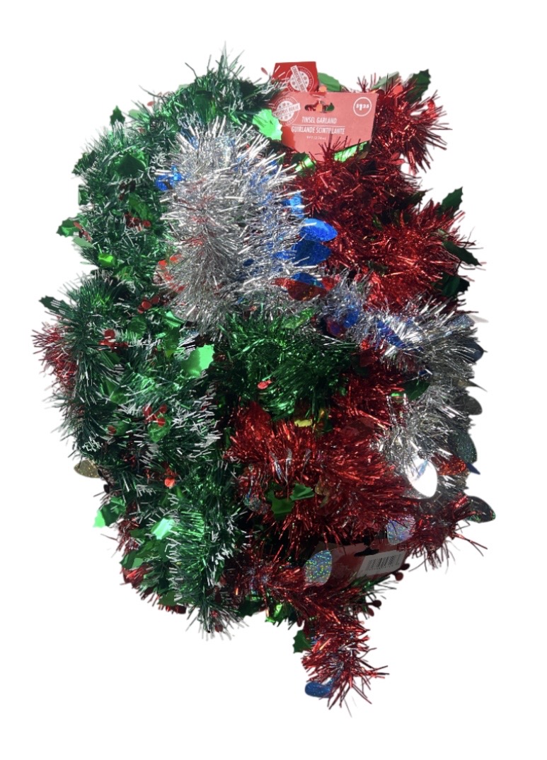 1.25 TINSEL GARLAND 9 FT