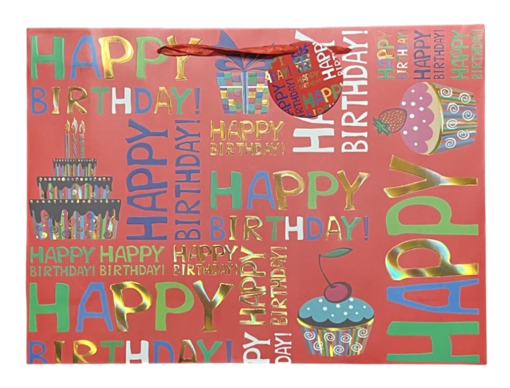 XL HAPPY BIRTHDAY GIFT BAG 