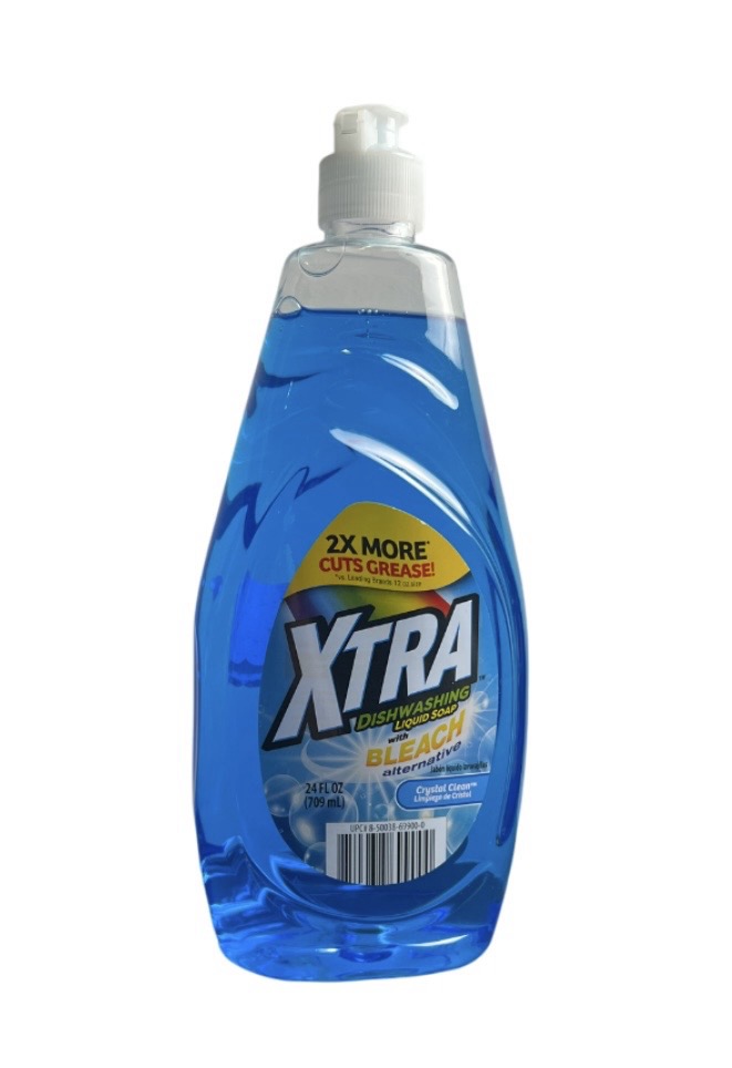 XTRA DISHWASHING LIQUID SOAP WITH BLEACH ALTERNATIVE