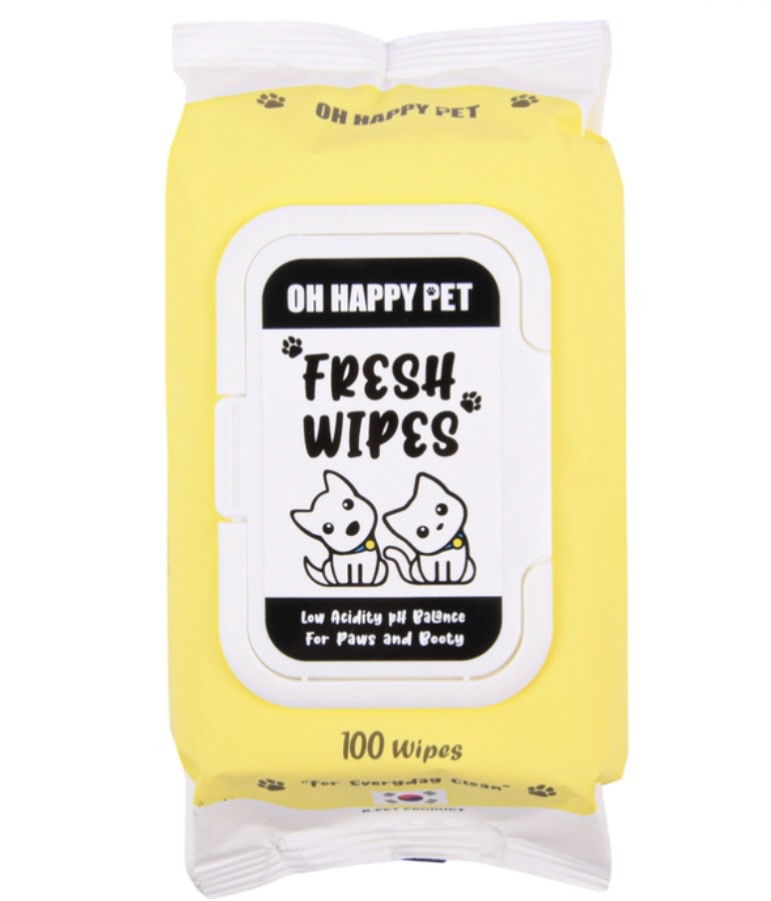 1.99 OH HAPPY PET FRESH WIPES 100 WIPES 