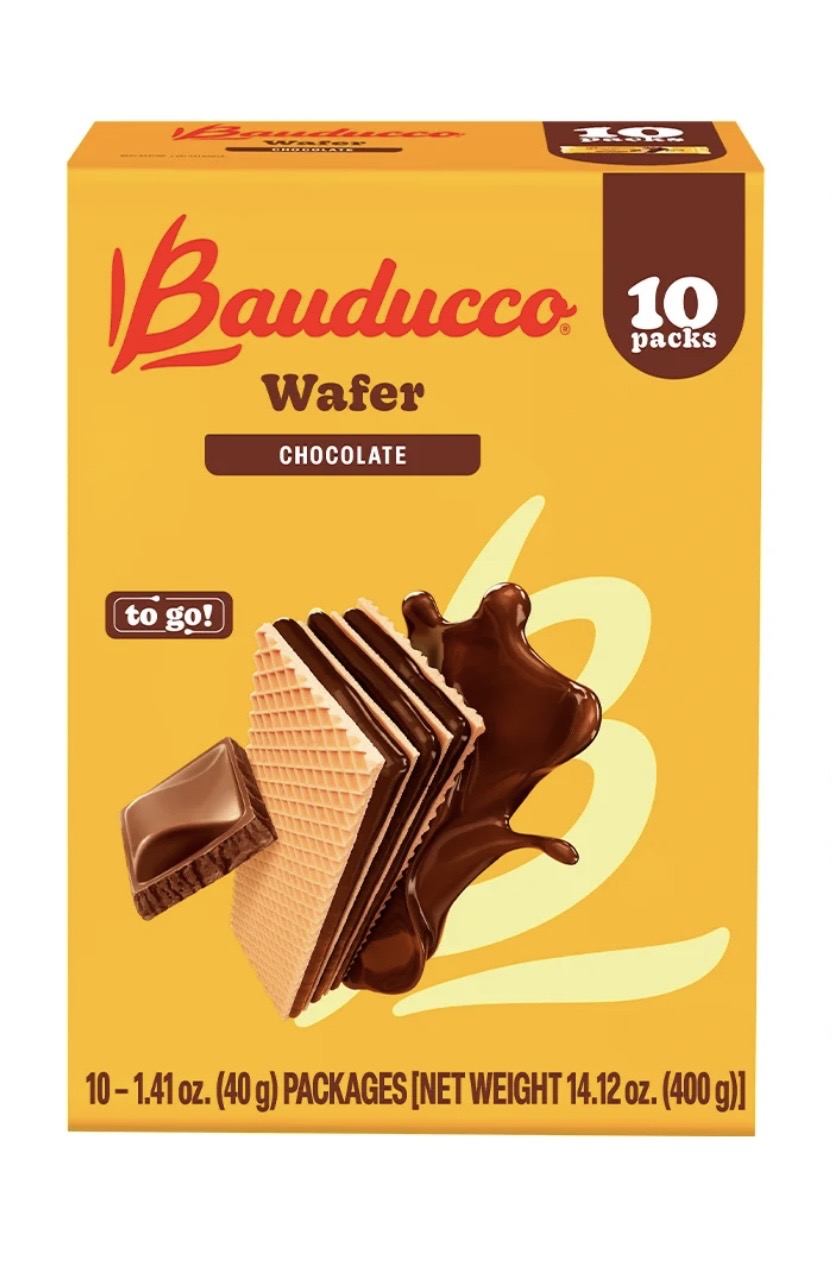 3.99 BAUDUCCO WAFER CHOCOLATE 10 PACKS 