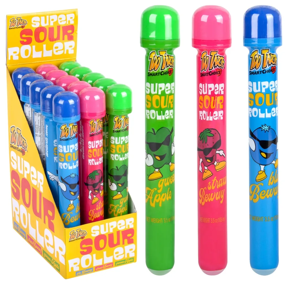 1.99 TOO TARTS SUPER SOUR ROLLER GWEEN APPLE 