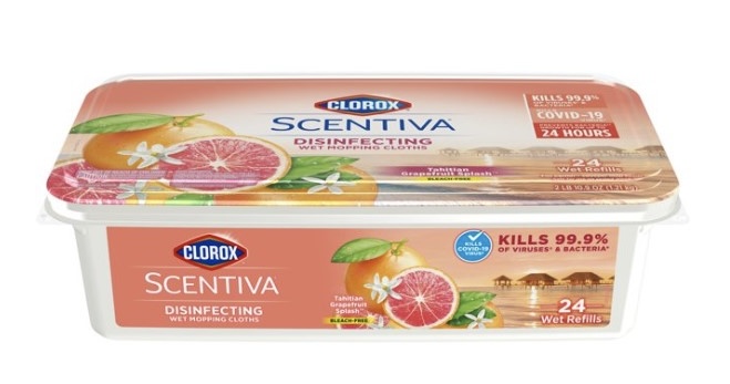 9.99 CLOROX SCENTIVA WIPES 24 REFILLS