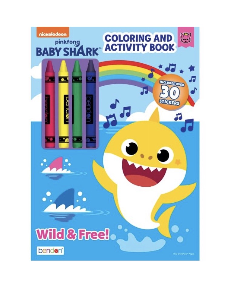 2.99 BABY SHARK COLORING AND ACTIVITY BOOK 
