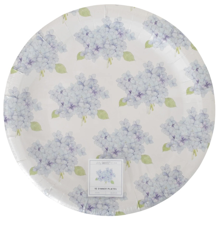 1.99 SARA FITZ FLORAL 8 INCH SALAD PLATES 16 COUNT